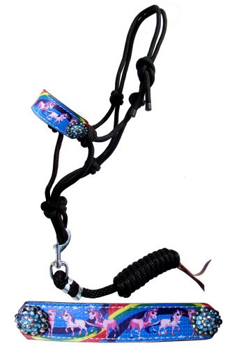 Halter - Cowboy Knot Rope Halter Pony SIZE Unicorn
