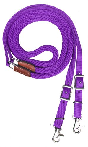 Reins - 8' Barrel/ Roping Contestant Reins Purple