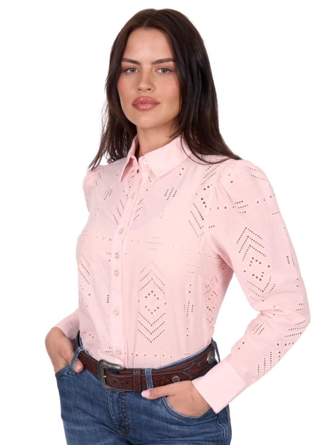 Wrangler Western Ladies Lily Shirt 100% Cotton
