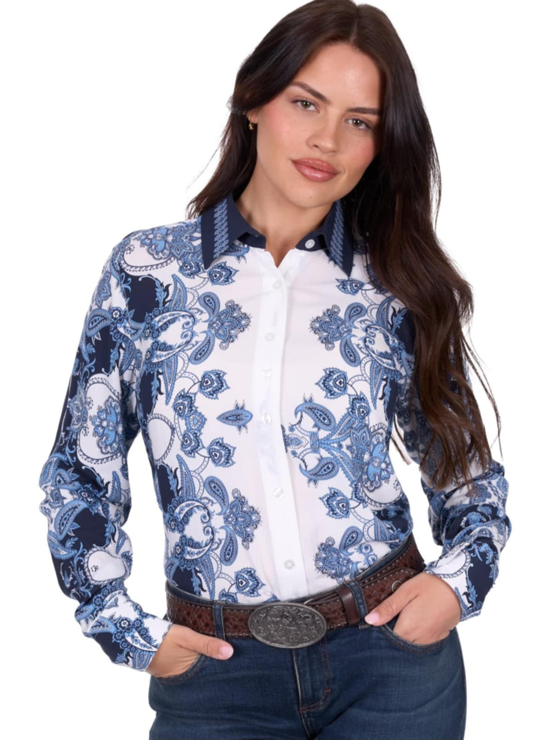 Wrangler Western Ladies Linda Shirt 100% Viscose