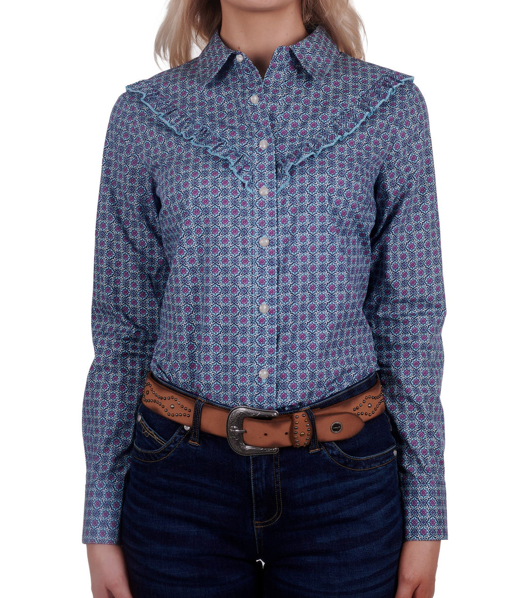 Wrangler Western Ladies Asher Shirt 100% Cotton