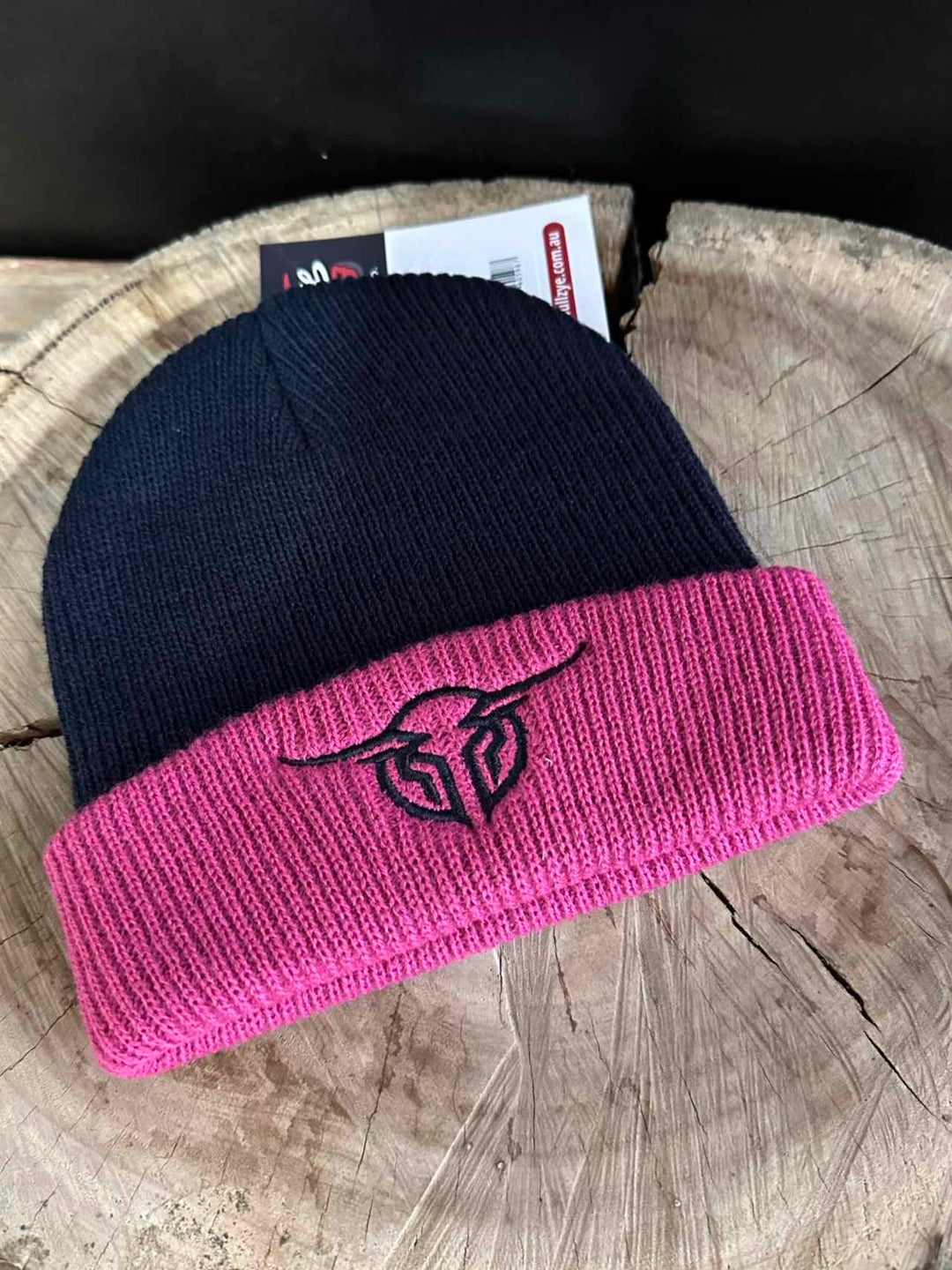 Bullzye Authentic Beanie Navy/Pink