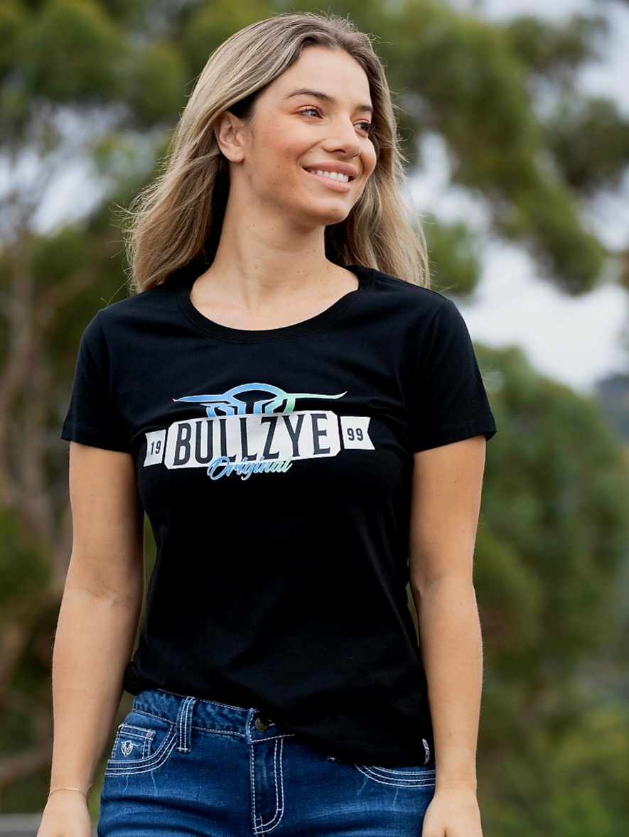Bullzye Laurel Tee Shirt Black