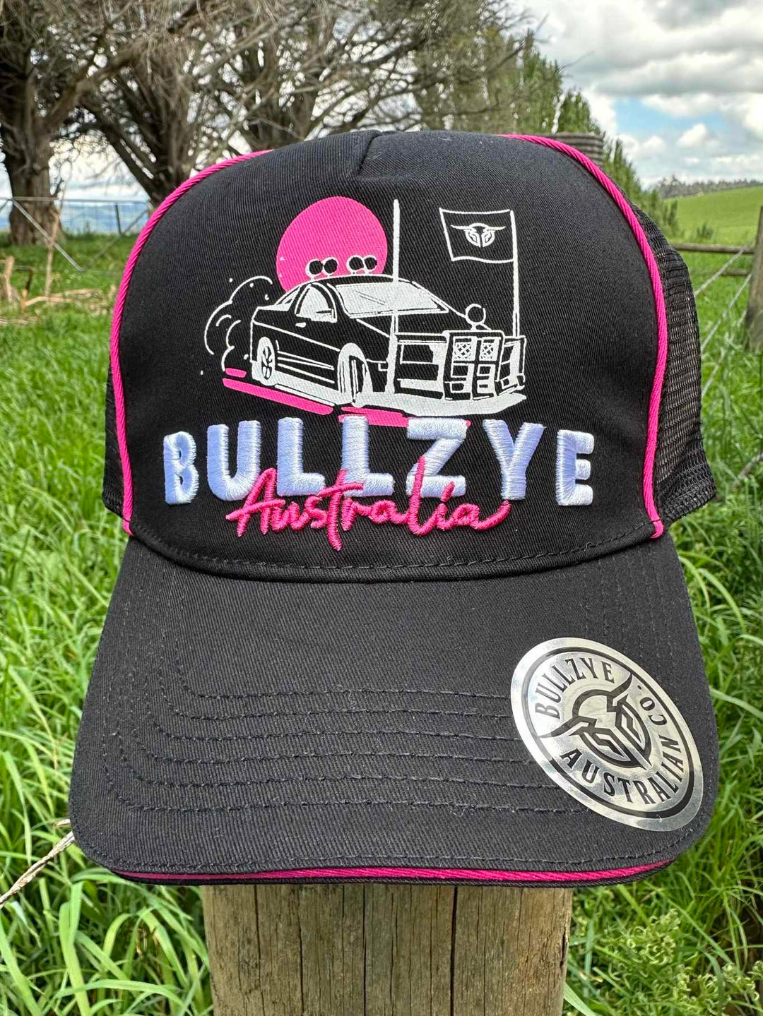 Bullzye Ute Trucker Cap Black Pink