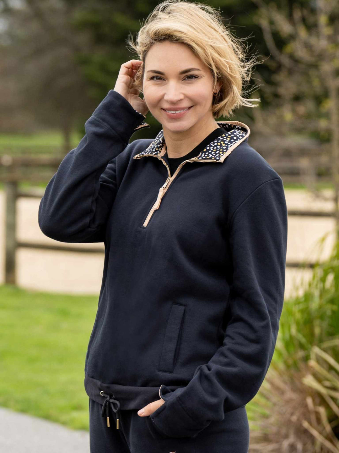 Thomas Cook Ella Classic Quarter Zip Rugby Jumper