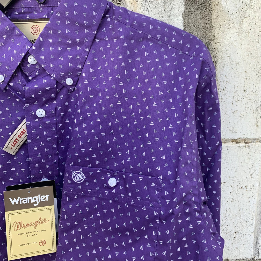 Shirt - Mens Wrangler George Strait 100% Cotton Western Shirt Size L