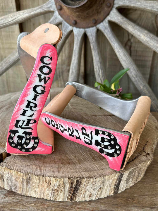 Stirrups - Cowgirl Up Angled Stirrup Set