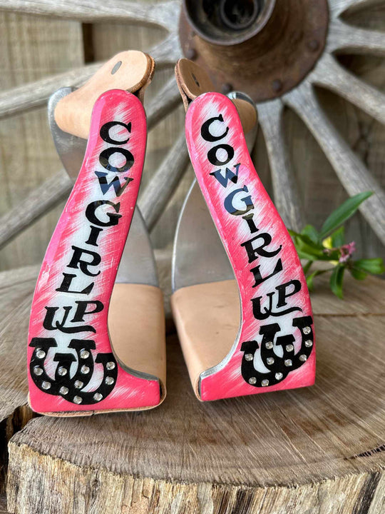 Stirrups - Cowgirl Up Angled Stirrup Set