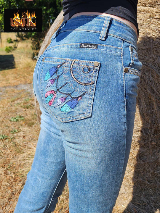 Pure Western Sunny Dreamcatcher Bootcut 34" Leg Jeans