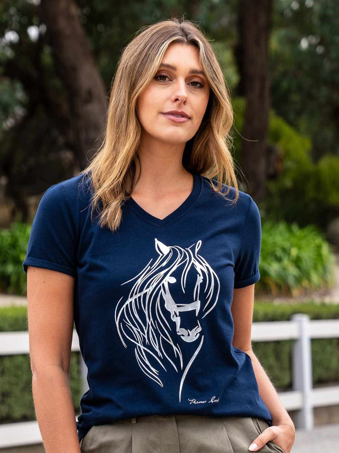 Thomas Cook Willow Horse Motif Tee Shirt