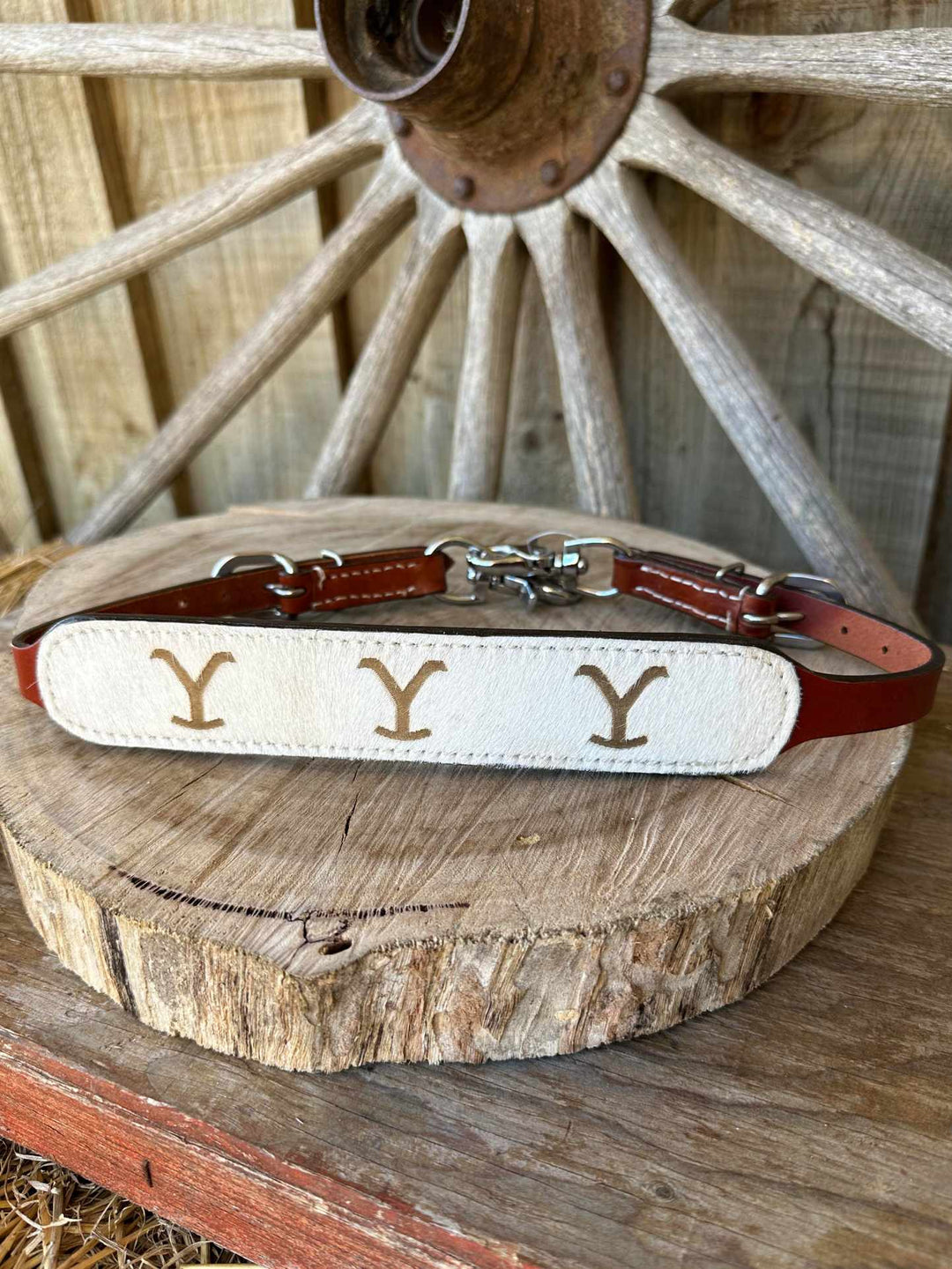 Wither Strap - Y Branded Hide Leather Wither Strap