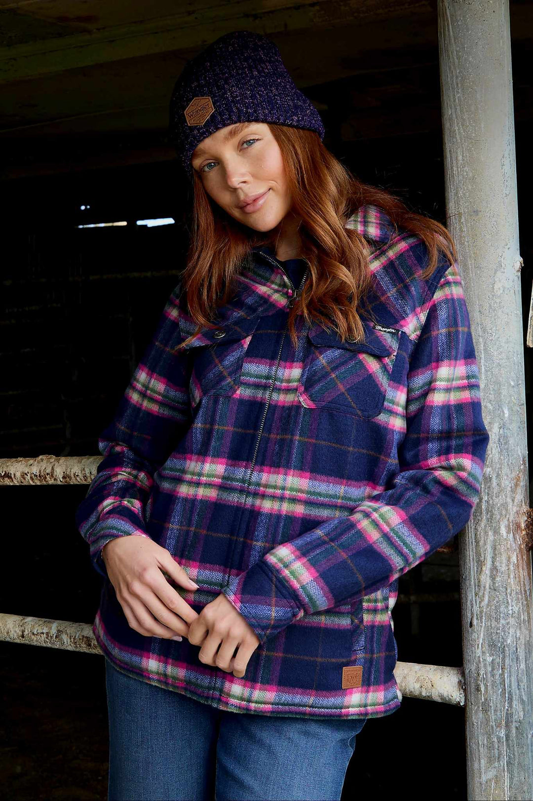 Wrangler Selma Fleece Lined Wool Blend Jacket