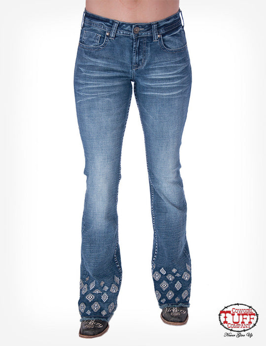 Cowgirl Tuff Trouser Aztec Tuff Flex Jeans Size 29 (AU 13)  Reg