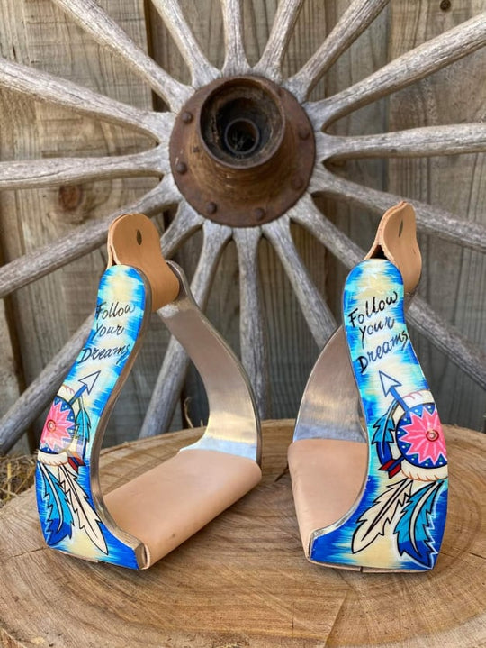 Stirrups - Angled Follow My Dream Dreamcatcher Print