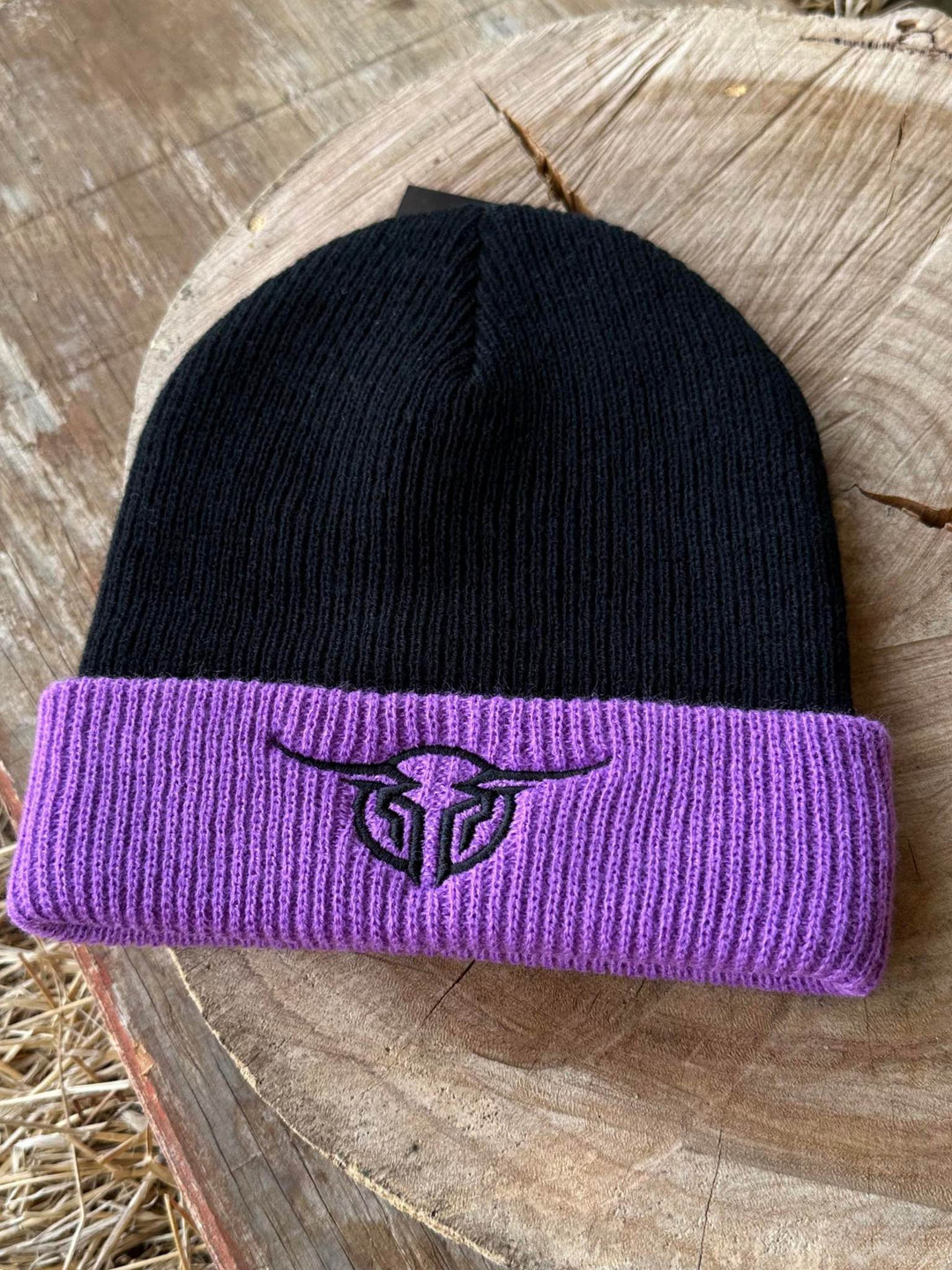 Bullzye Authentic Beanie Black Purple
