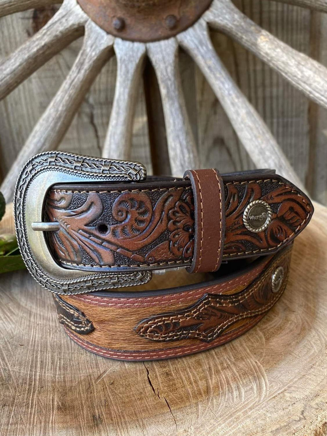 Wrangler Clarke Hide and Leather Belt