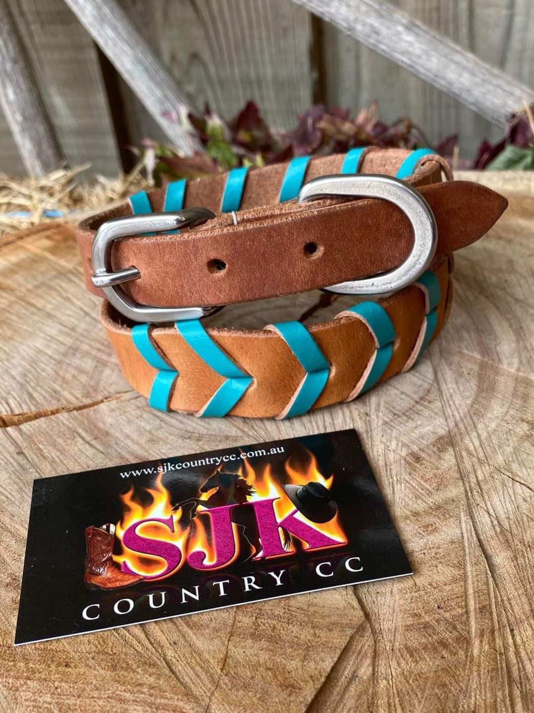Collar - Couture Harness Leather Laced Dog Collar