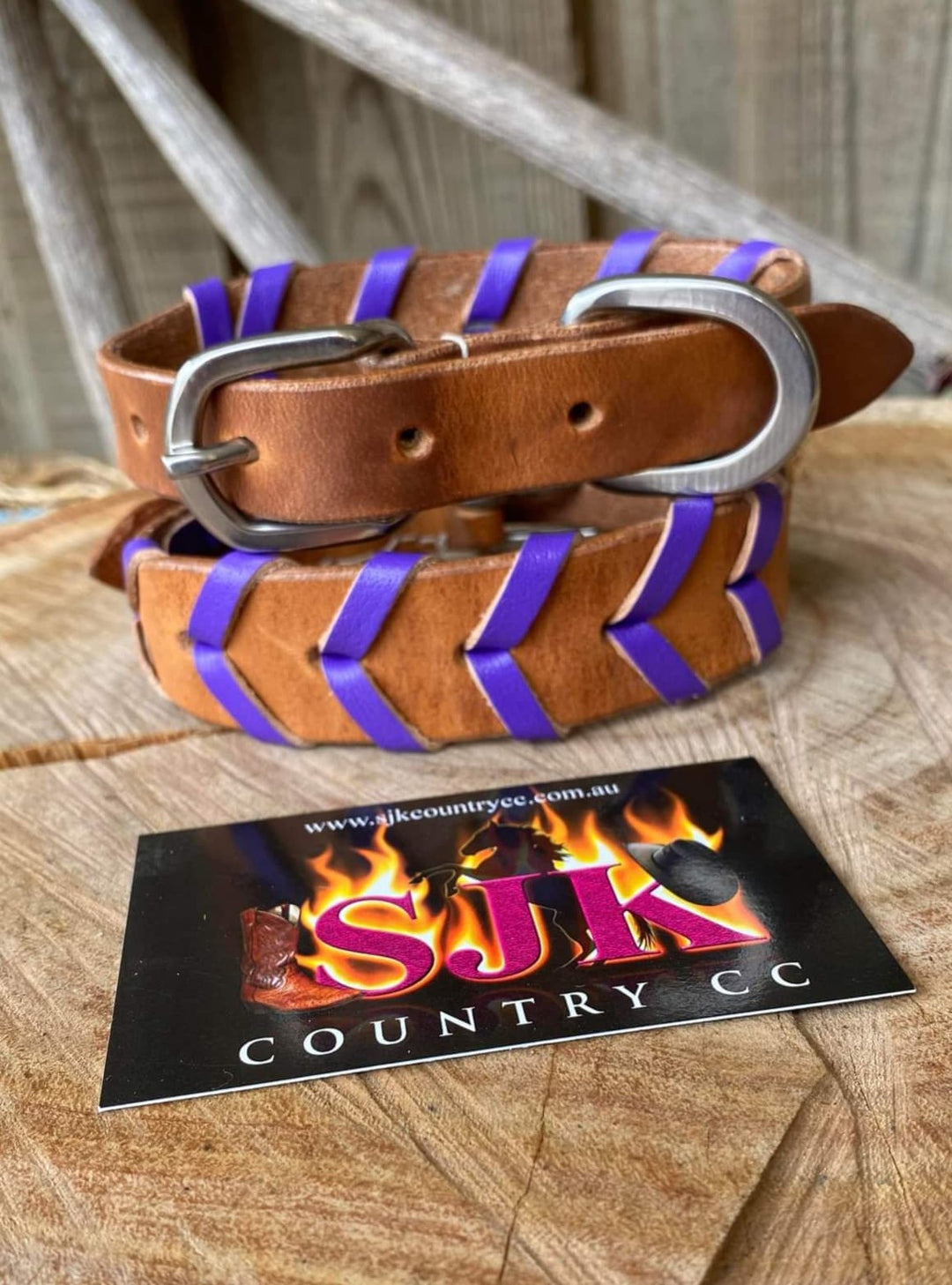 Collar - Couture Harness Leather Laced Dog Collar