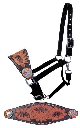 Halter - Bronc Nose Sunflower & Rose Gold