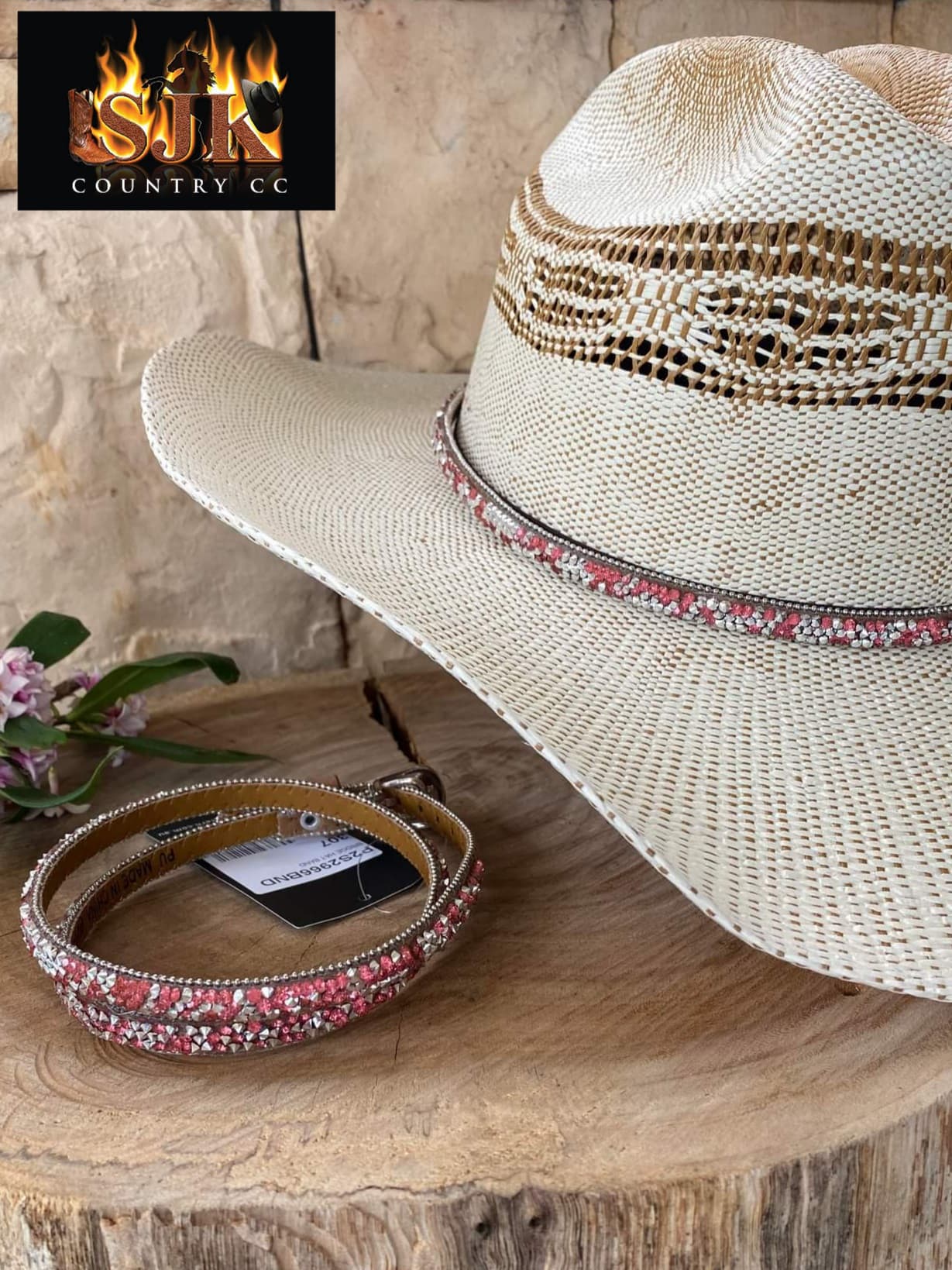 Pure Western Bridge Pink Hat Band – SJK Country Clothing Co