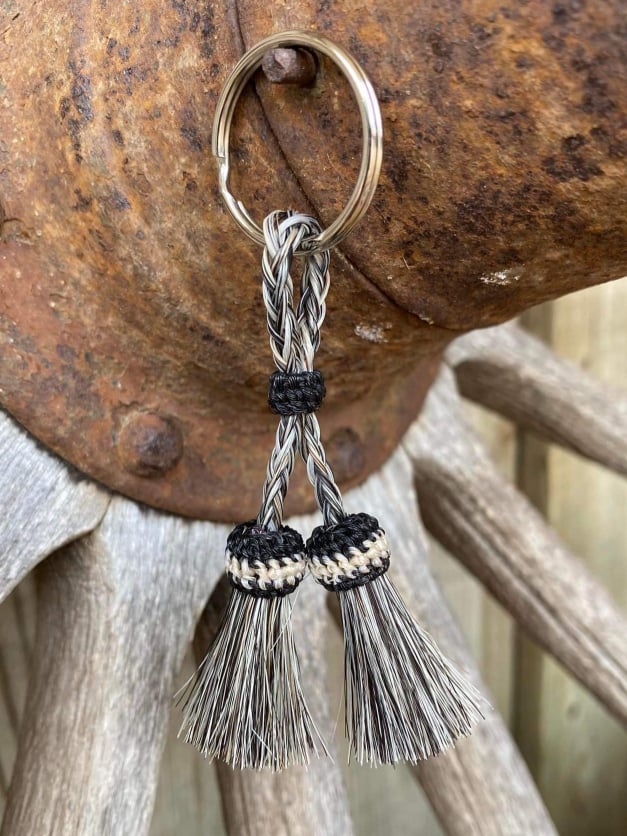 Gift - Genuine HH Mule cut Key ring or Bag Charm