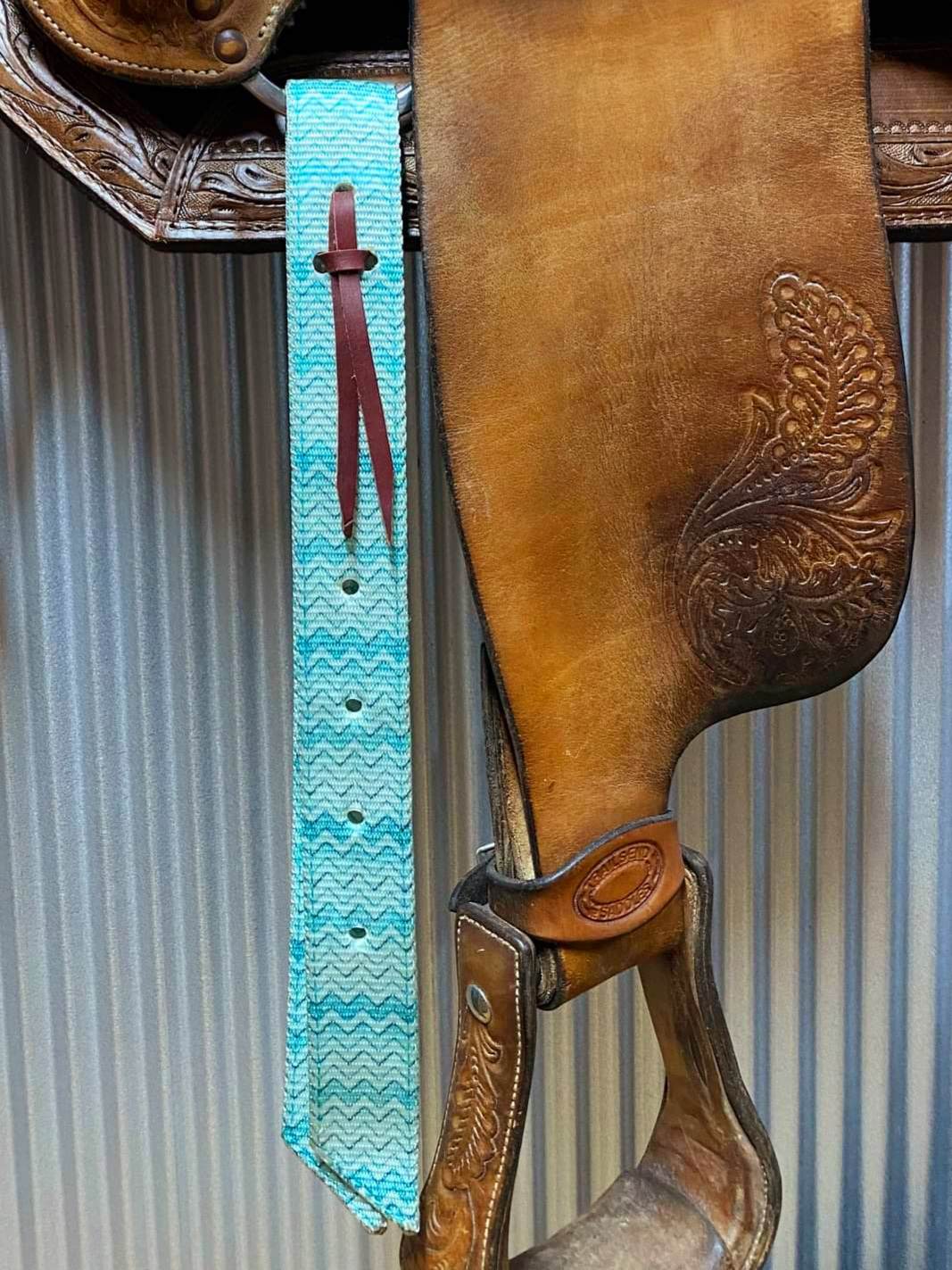 Billett - Western Billett Latigo Tie Strap SET Chevron