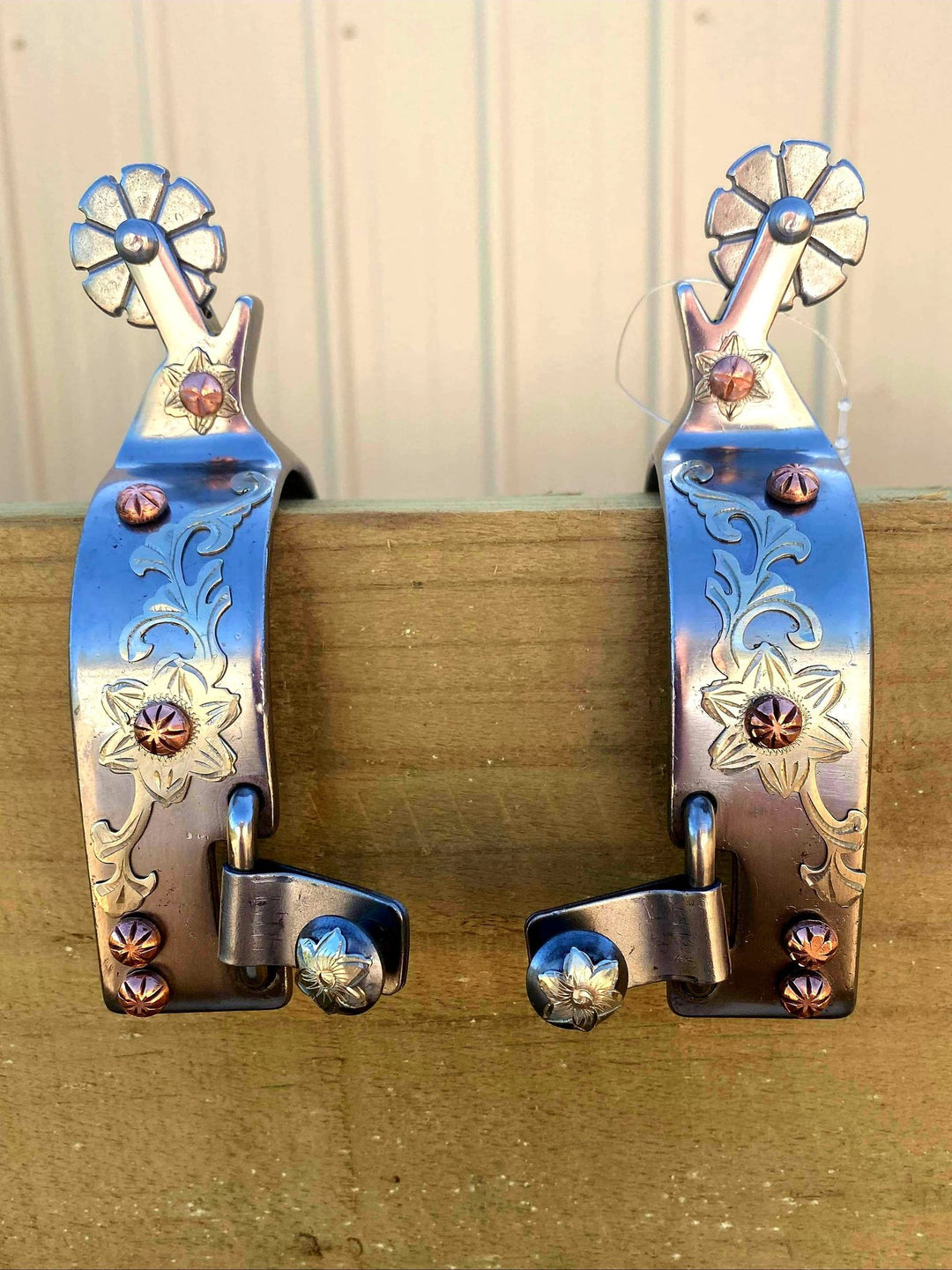 Spurs - Ladies Steel spur with copper studs