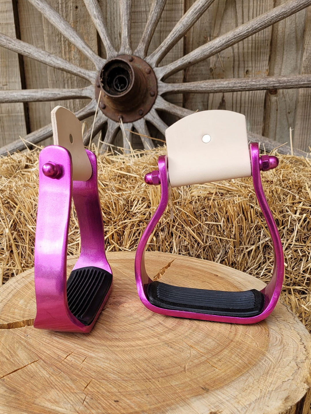 Stirrups - ® Lightweight Color coated angled aluminum stirrups
