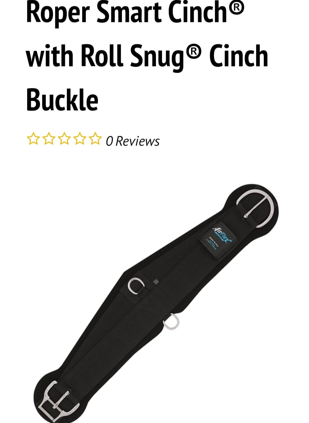 Girth - Weaver Cinch Airlfex Roper with Roller Buckle 30"