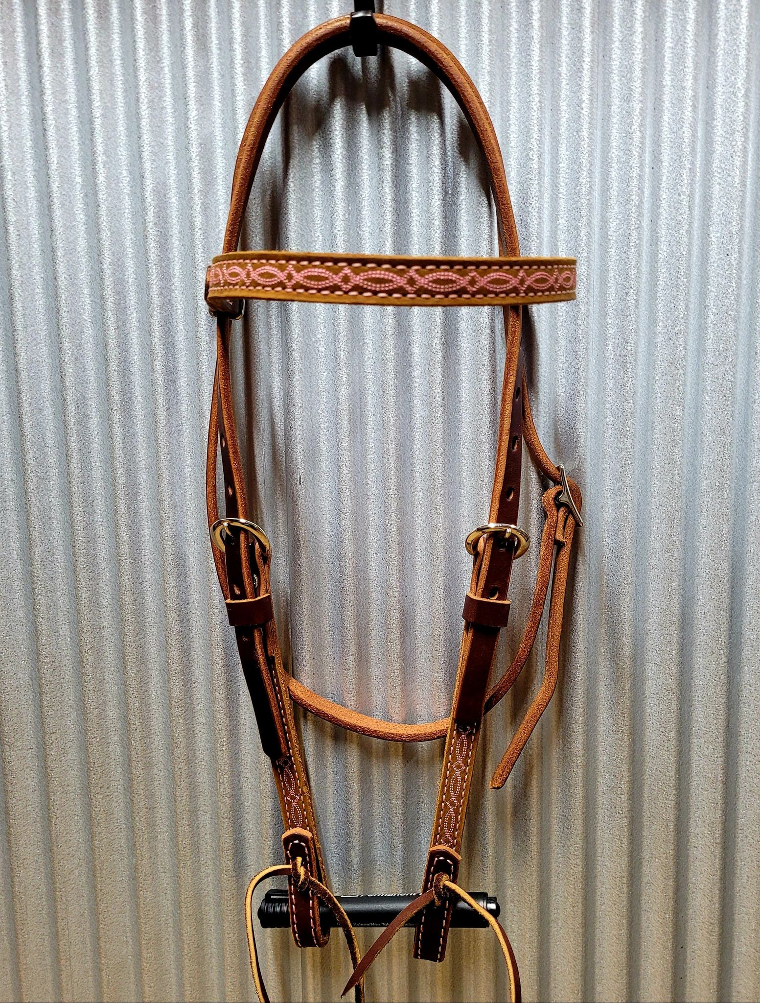 Harnais de coiffure Western Browband vintage en cuir avec Harnais de coiffure Western Browband vintage en cuir avec