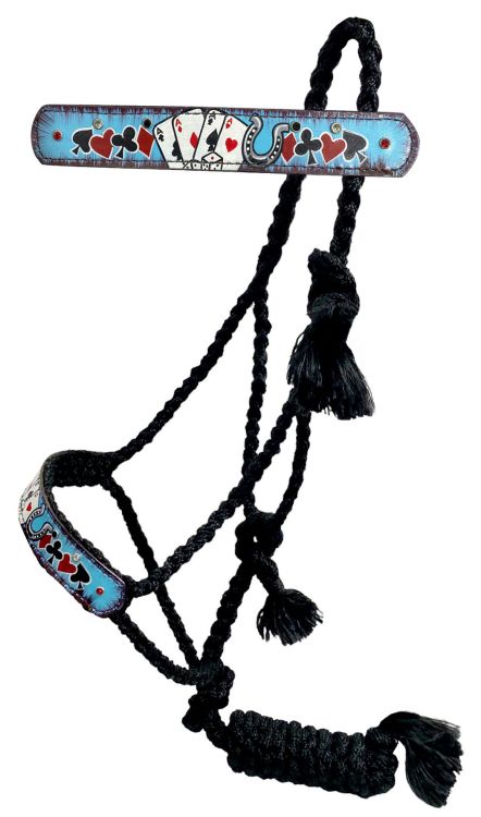 Halter - Mule Tape Cowgirl Halter Royal  Flush BLUE