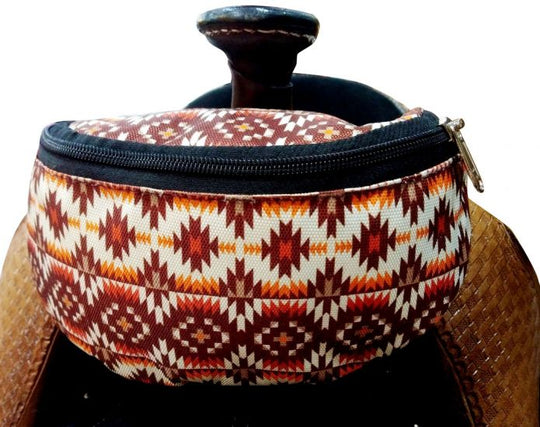 Saddle Pouch - Southwestern Print Saddle bag