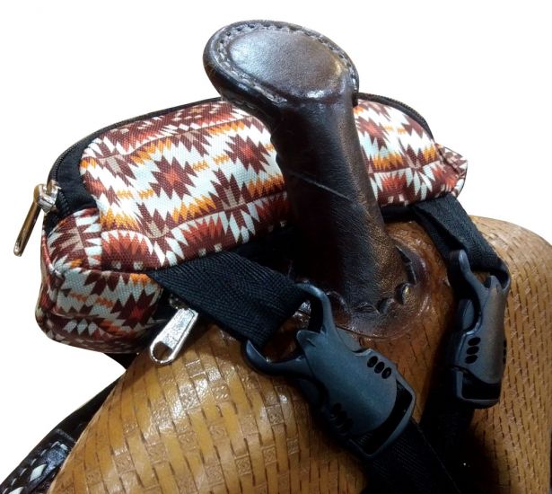 Saddle Pouch - Southwestern Print Saddle bag
