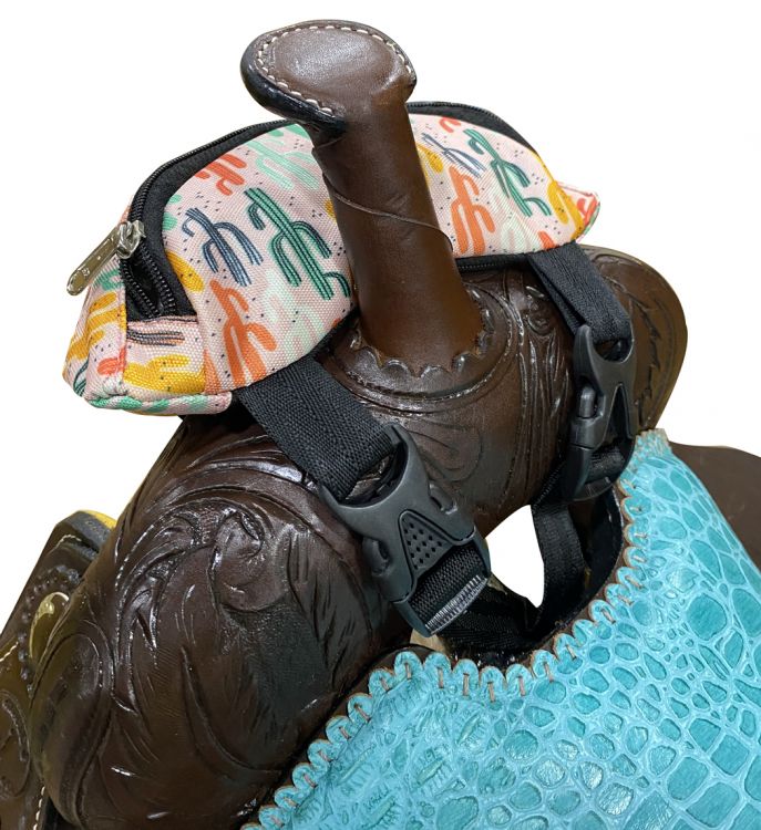 Saddle Pouch -  Southwestern Horse  Print