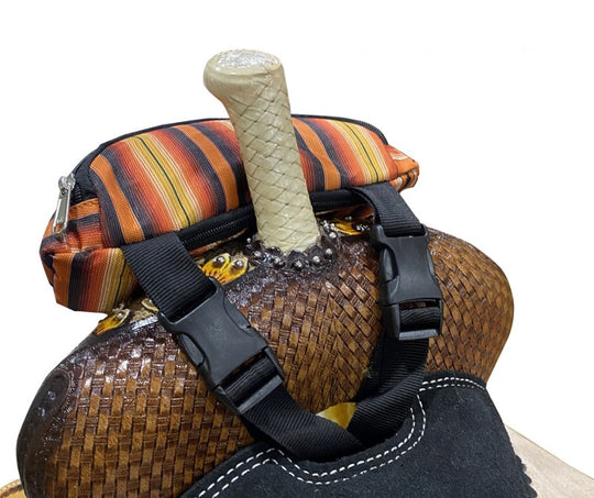 Saddle Pouch -  Southwestern  Tribal Print