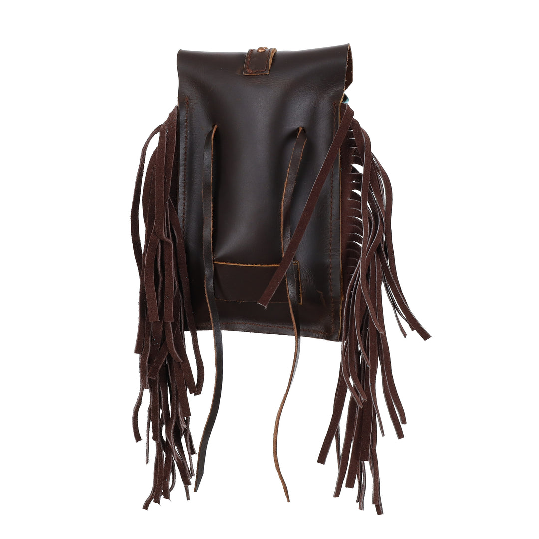 Mini Saddle Pouch -  Genuine Leather Saddle Bag Longhorn