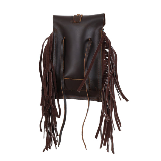 Mini Saddle Pouch -  Genuine Leather Saddle Bag Longhorn