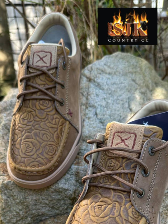 Twisted X Leather Western Tooled Print Lopers