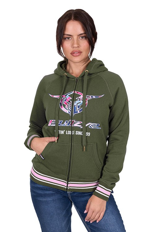 Bullzye Brooks Hooded Jumper Hoodie Zip Up