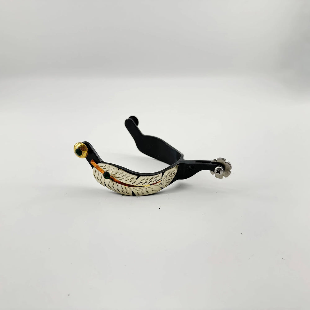 Spurs -  Stainless Feather Spur Set