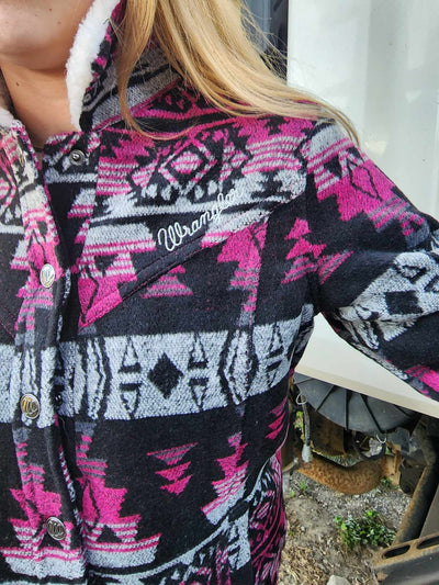 Wrangler Santana Warm Wool Blend Aztec Jacket