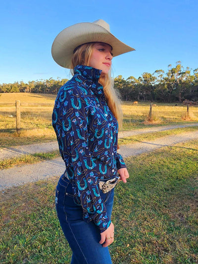 Wrangler Western Ladies Patria HorseShoe Print Shirt