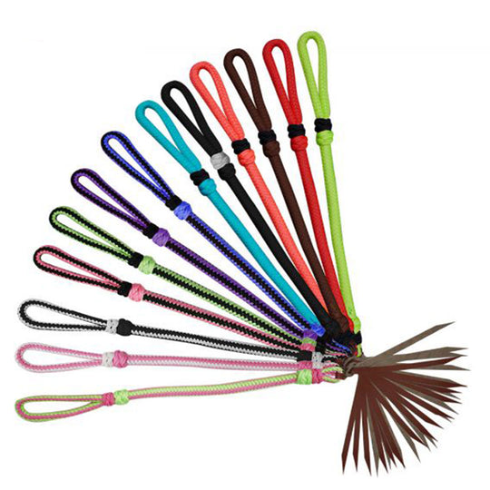 Quirt -  Braided Barrel Quirt with Leather Popper Crop Whip Over under