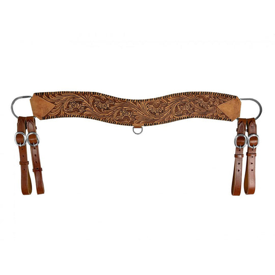 Tripping - Tooled Sunflower Breastcollar Breastplate
