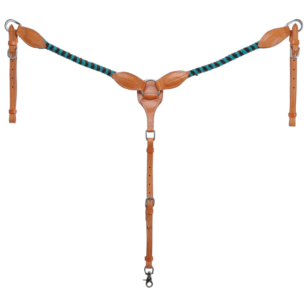 Western Tack Set - Browband Braided Mohair Bridle & Breastcollar