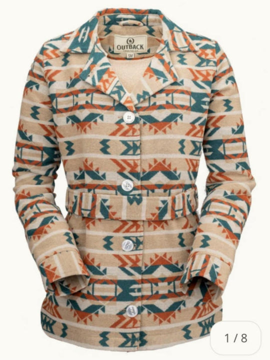 Outback Trading Valarie  Western Belted Jacket