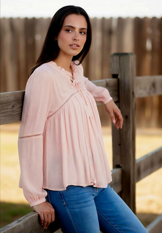 Wrangler Eliissa Blush Blouse Size 14