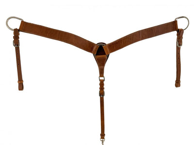 Breastcollar - Harness leather Ranch breastplate light oil