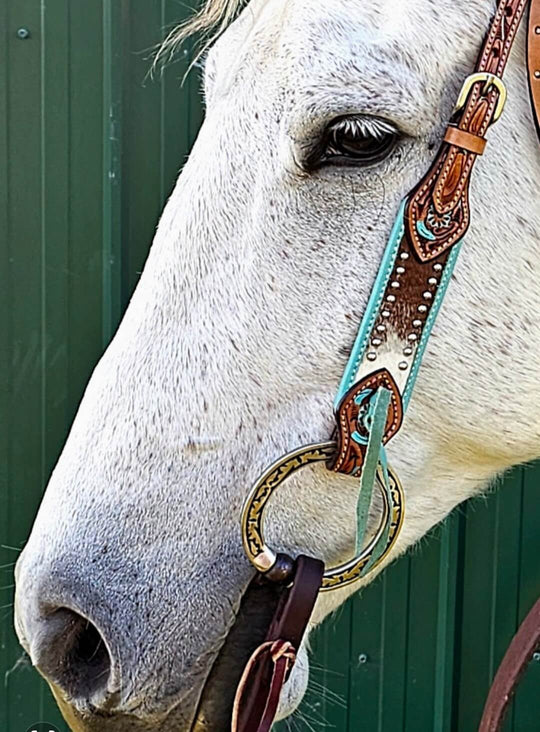Bits - Western Show Snaffle Silver Overlay 5 1/4"