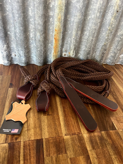 Reins - Nylon Split Reins w/ Slobber Straps